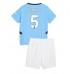 Maillot de foot Manchester City John Stones #5 Domicile vêtements enfant 2024-25 Manches Courtes (+ pantalon court)